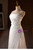 White Satin Straps Appliques Wedding Dress