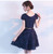 2017 New Arrival A-line Short Navy Blue Homecoming Dresses