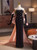 Black Strapless Velvet Pink Satin Prom Dress