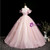 Pink Tulle V-neck Butterfly Quinceanera Dress