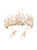 Handmade beaded flower headband with crystal beads for bridal hair accessories