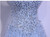 Blue Tulle V-neck Beading Sequins Prom Dress