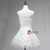White Tulle Lace Spaghetti Straps Short Homecoming Dress