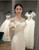 Sexy White Mermaid Pleats Strapless Wedding Dress