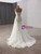 White Tulle Strapless See Through Wedding Wedding Dress