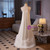 White Tulle Straps Loose Wedding Dress