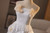 White Satin Lace Strapless Wedding Dress
