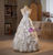 White Satin Lace Strapless Wedding Dress