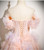 Pink Tulle Off the Shoulder Flower Quinceanera Dress
