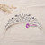 wedding hair accessories crystal sparkling bride tiara para