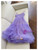 Purple Tulle Spaghetti Straps Pleats Prom Dress