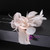 hairpin wedding hair accessories pink fluffy feather yarn crep flower