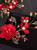 1 pair red flower bride wedding headdress accessories hair