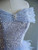 Blue Tulle Sequins off the Shoulder Prom Dres