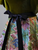 Green Velvet Print Short Sleeve Prom Dress