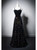 Navy Blue Sequins Spaghetti Straps Prom Dress
