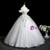 White Tulle Sequins Appliques Quinceanera Dress