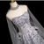 Gray Bling Bling Sequins Strapless Beading Prom Dress
