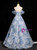 Blue Tulle Beading Strapless Prom Dress Blue Tulle Beading Strapless Prom Dress