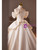 Ivory Satin Off the Shoulder Flower Wedding Dress