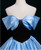 Blue Satin Off the Shoulder Butterfly Quinceanera Dress Blue Satin Off the Shoulder Butterfly Quinceanera Dress