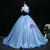 Blue Satin Off the Shoulder Butterfly Quinceanera Dress Blue Satin Off the Shoulder Butterfly Quinceanera Dress