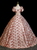 Burgundy Puff Sleeve Square Neck Quinceanera Dress