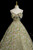 Green Spaghetti Straps Print Quinceanera Dress
