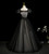 Black Tulle Appliques Quinceanera Dress