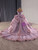 Pink Tulle Off the Shoulder 3D Flower Pearls Prom Dress Pink Tulle Off the Shoulder 3D Flower Pearls Prom Dress