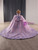 Purple Tulle Off the Shoulder Appliques Prom Dress