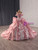 Pink Tulle Appliques Beading Prom Dress