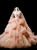 Pink Ball Gown Strapless Flower Princess Quinceanera Dress