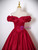 Modern Burgundy Off the Shoulder Pleats Prom Dress