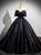 Black Off the Shoulder Bow Quinceanera Dress