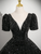 Black Ball Gown Sequins V-neck Short Sleeve Quinceanera Dress Black Ball Gown Sequins V-neck Short Sleeve Quinceanera Dress