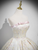 Champagne Print Strapless Quinceanera Dress