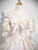 Champagne Off the Shoulder Puff Sleeve Quinceanera Dress