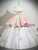 White Satin off the Shoulder 3D Flower Quinceanera Dress White Satin off the Shoulder 3D Flower Quinceanera Dress