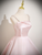 Pink Straps Crystal Quinceanera Dress