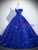Royal Blue Sequins Off the Shoulder Quinceanera Dress Royal Blue Sequins Off the Shoulder Quinceanera Dress