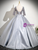 Gray Sequins Satin Short Sleeve Quinceanera Dress