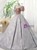 Pink Velvet Puff Sleeve Quinceanera Dress