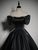 Black Satin Puff Sleeve Quinceanera Dress Black Satin Puff Sleeve Quinceanera Dress