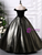 Black Velvet Beading Quinceanera Dress