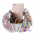 Ceramics Mixed Color Women Handbags With Handle Metal Diamonds Evening Bags
