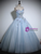 Blue Tulle Strapless Butterfly Quinceanera Dress Blue Tulle Strapless Butterfly Quinceanera Dress