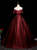 Burgundy Satin Off the Shoulder Pleats Flower Quinceanera Dress