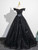 Black Tulle Sequins Off the Shoulder Appliques Quinceanera Dress Black Tulle Sequins Off the Shoulder Appliques Quinceanera Dress