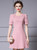 Pink Short Sleeve Mother Of The Bride Dress